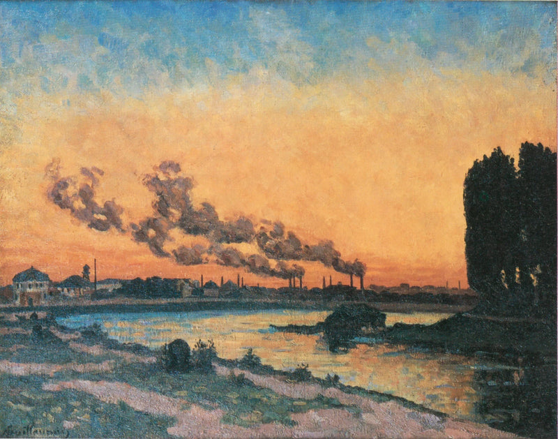 Solnedgång i Ivry - Armand Guillaumin