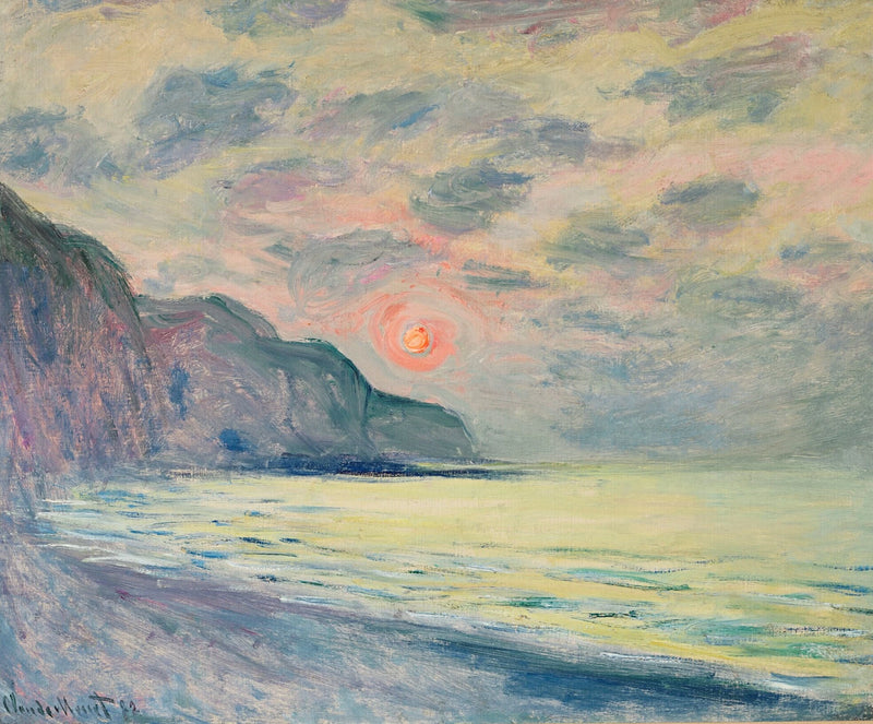 Sjunger, dimmigt väder, Pourville W782 - Claude Monet