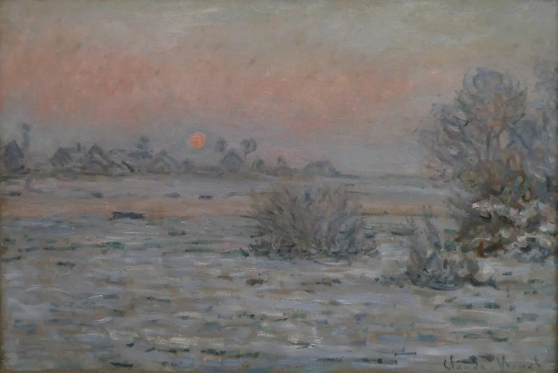 Vintersol i Lavacourt - Claude Monet