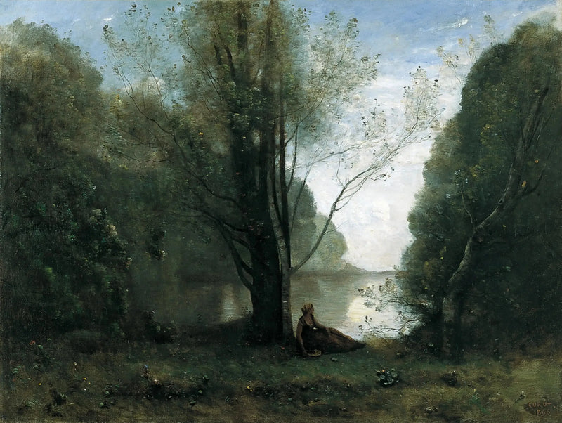 Ensamtid. Minne från Vigen, Limousin - Jean-Baptiste Camille Corot