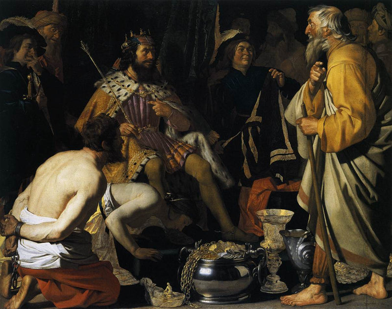 Solon och Crésus - Gerrit van Honthorst