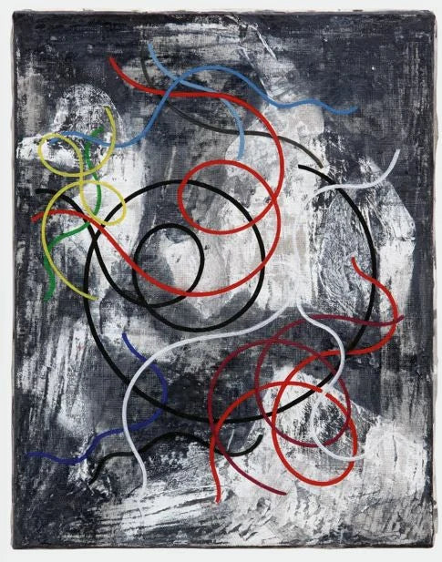 Lignes perdues sur fond chaotique - Sophie Taeuber-Arp
