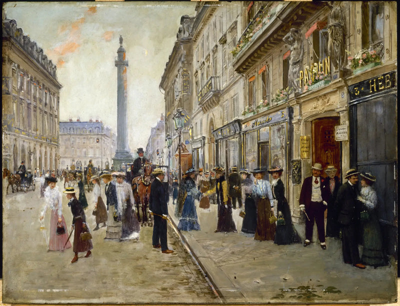 Arbetarnas utgång från huset Paquin - Jean Béraud