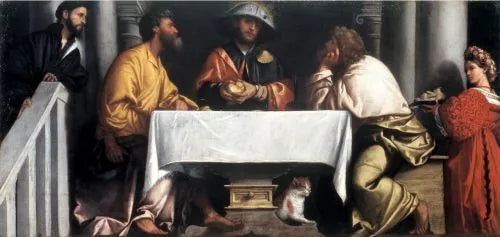 Emmaüs-middag - Alessandro Bonvicino