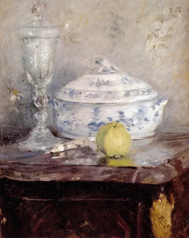 Soppskål och äpple - Berthe Morisot