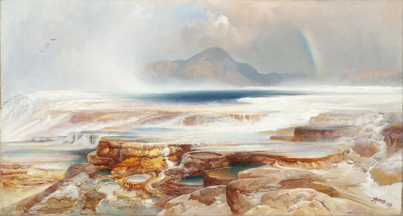 Varmkällor i Yellowstone - Thomas Moran