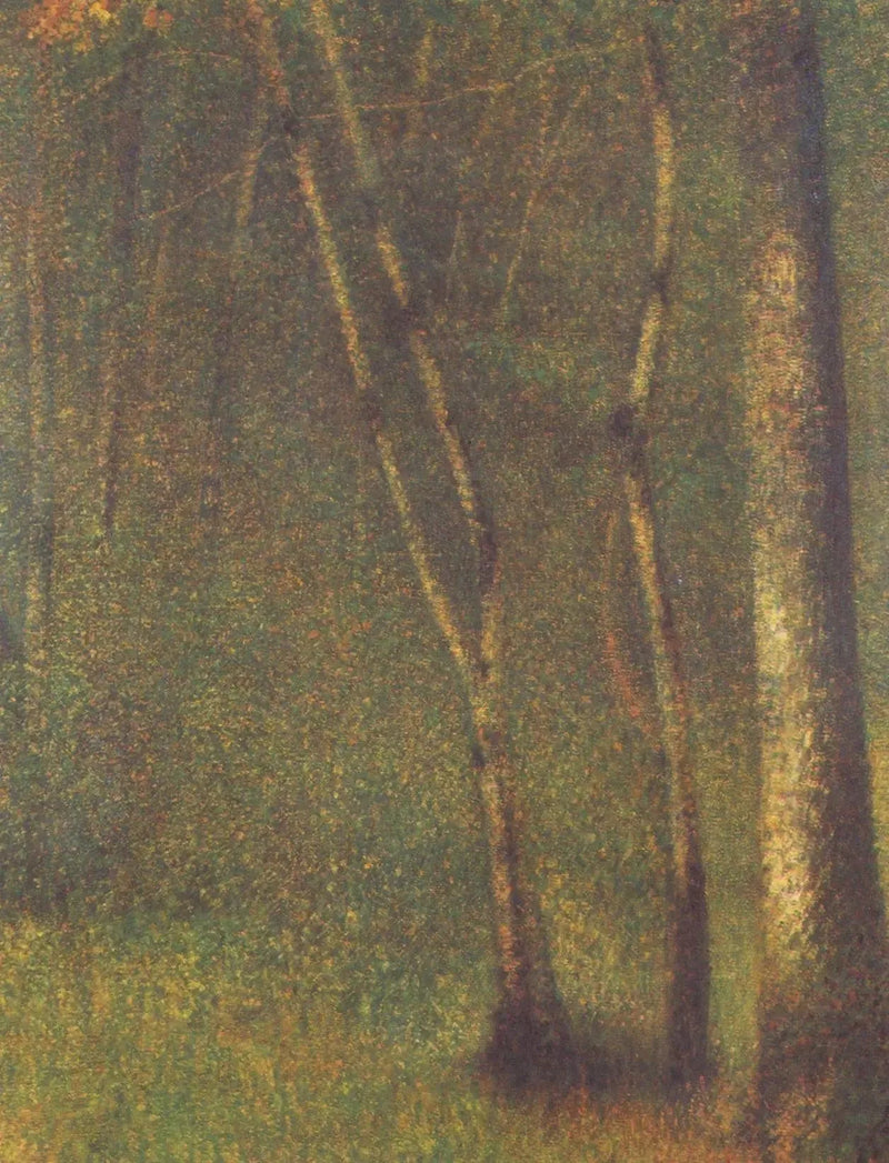 Skogsglänta i Pontaubert - Georges Seurat