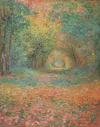Undervegetation i skogen Saint-Germain W750 - Claude Monet