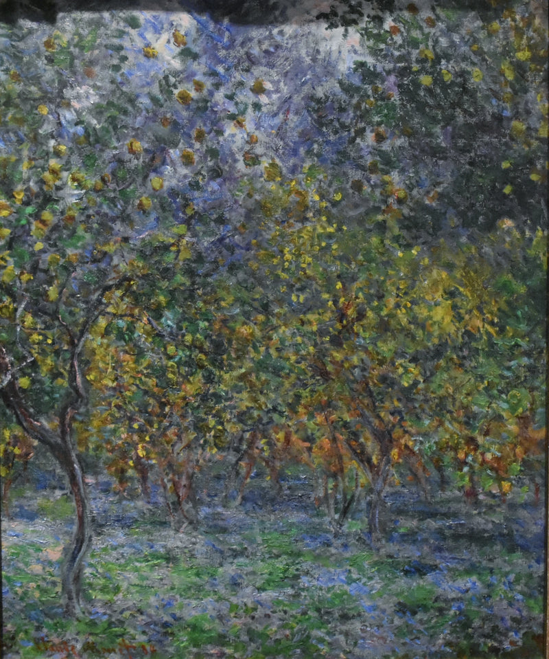 Under citronträden W873 - Claude Monet