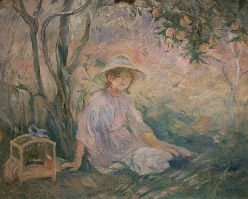 Under apelsinträdet - Berthe Morisot