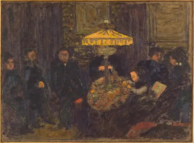 Under lampan - Pierre Bonnard