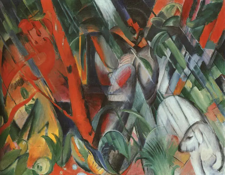 Under regnet - Franz Marc