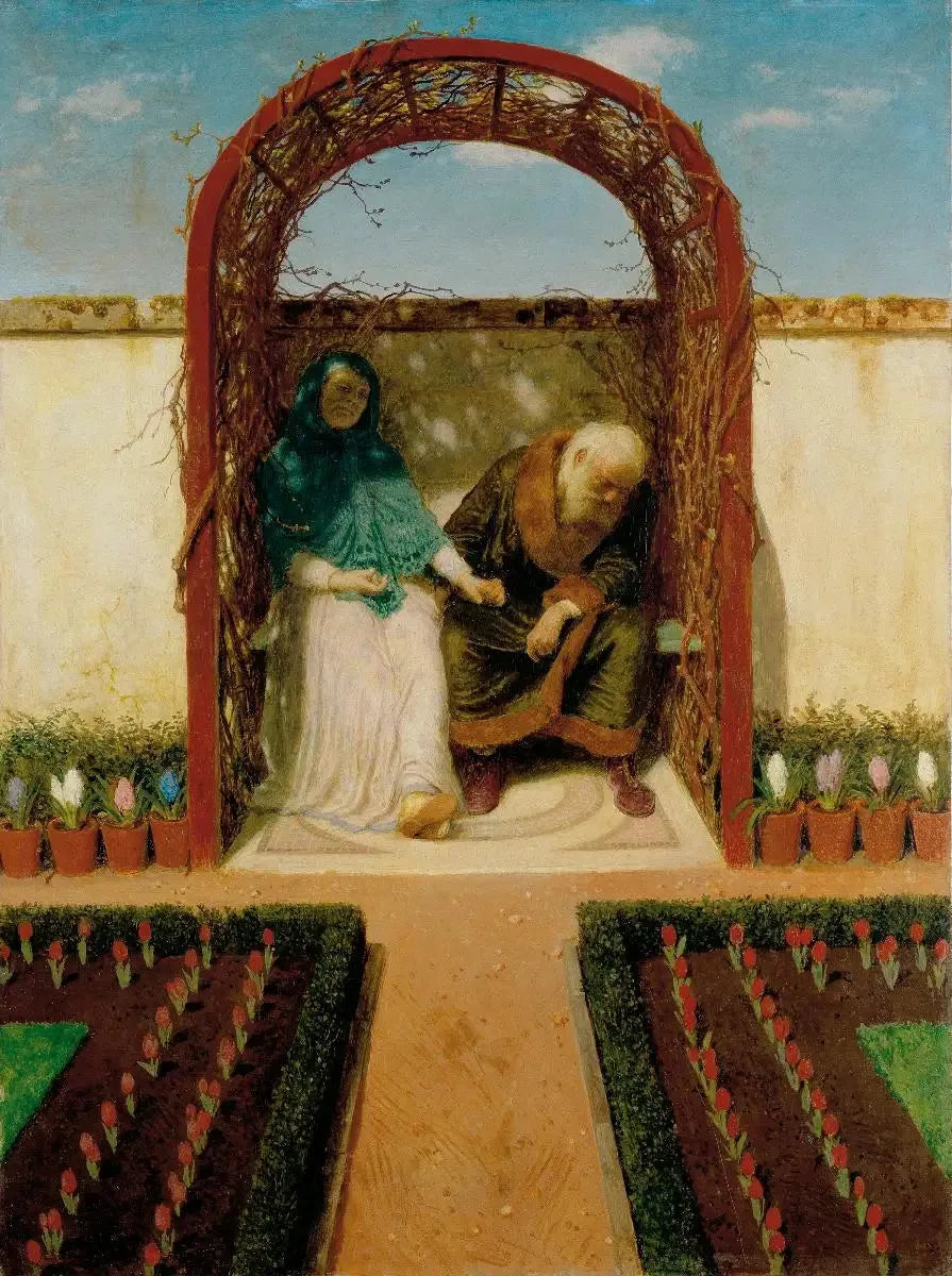 Under pergolan - Arnold Böcklin