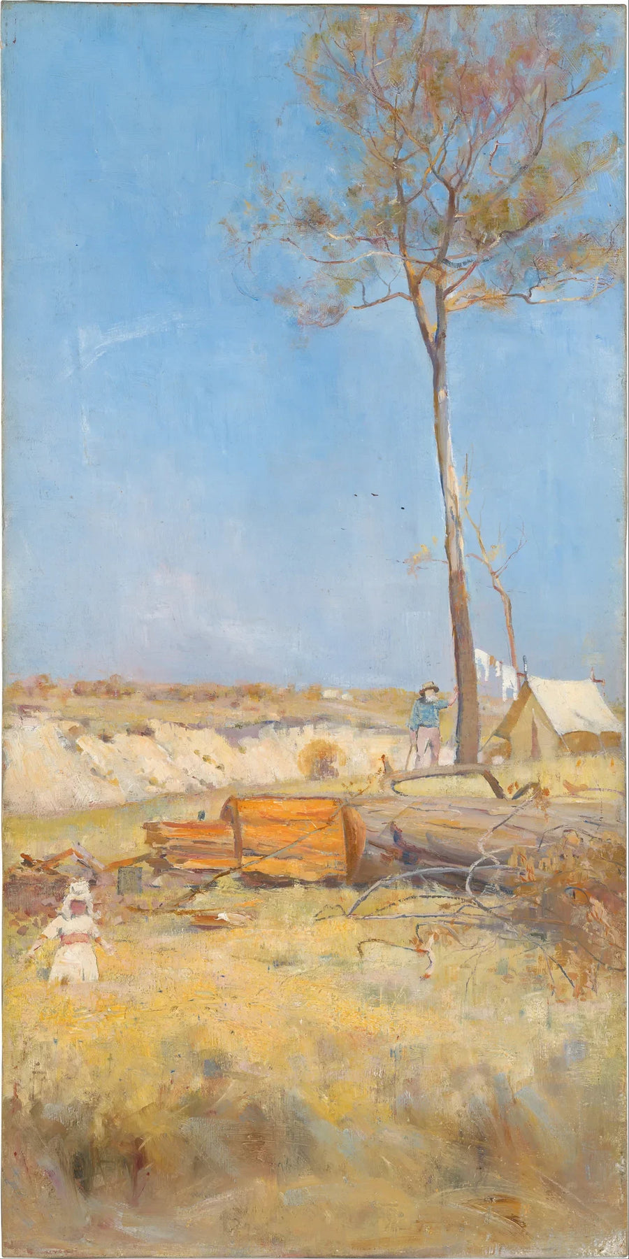 Under söderns sol (Camp du bûcheron) - Charles Conder
