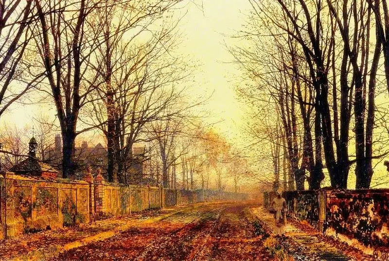 Under björkarna - John Atkinson Grimshaw