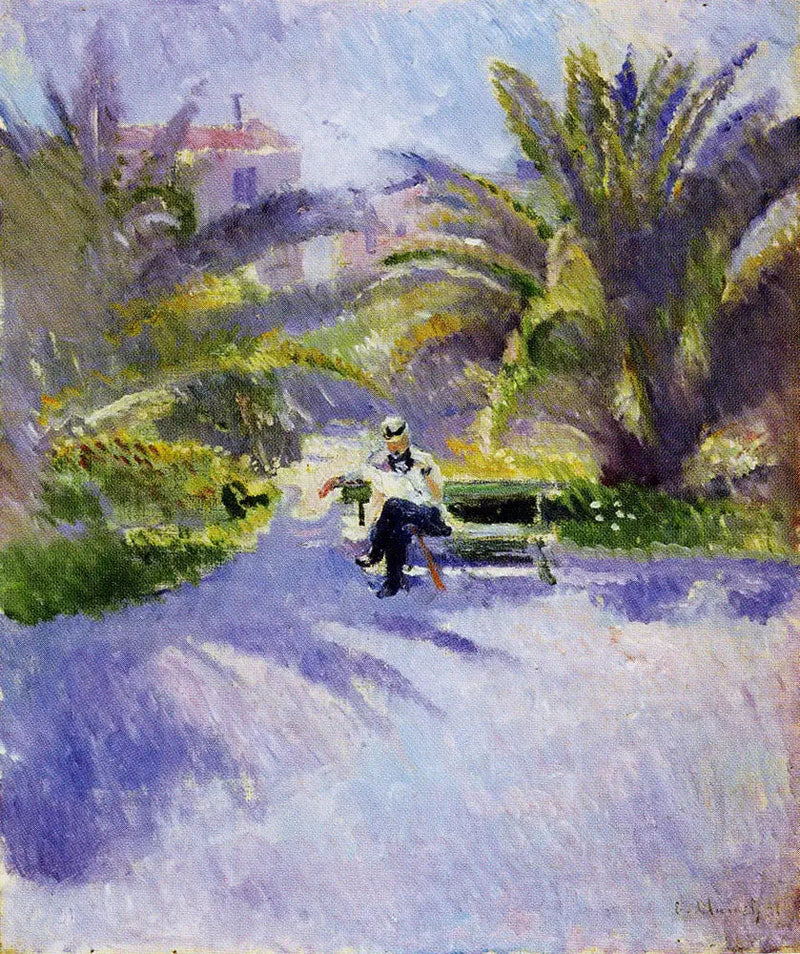 Under palmerna i Nice - Edvard Munch