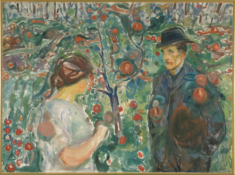 Under de röda äpplena - Edvard Munch