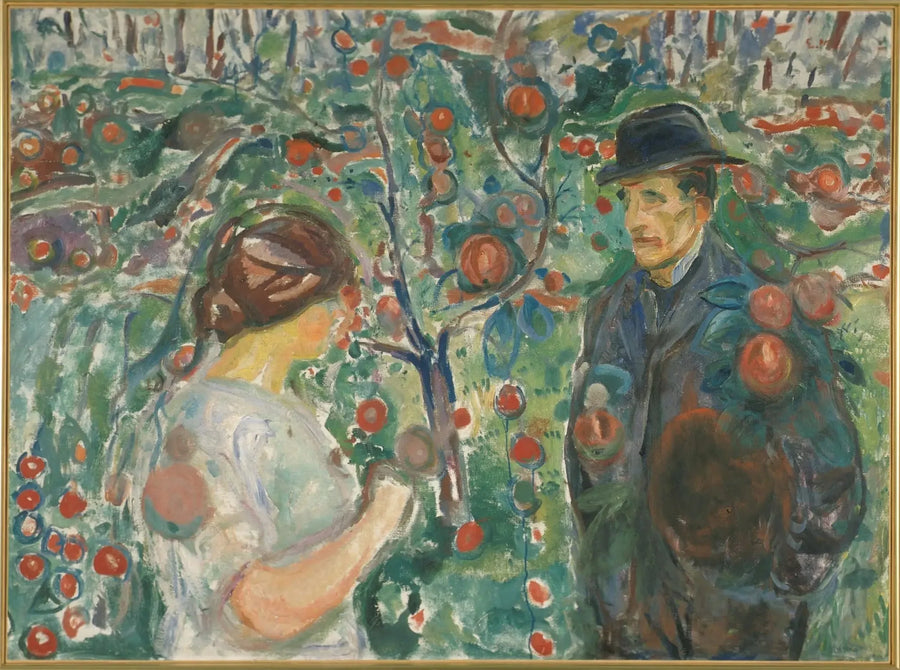 Under de röda äpplena - Edvard Munch