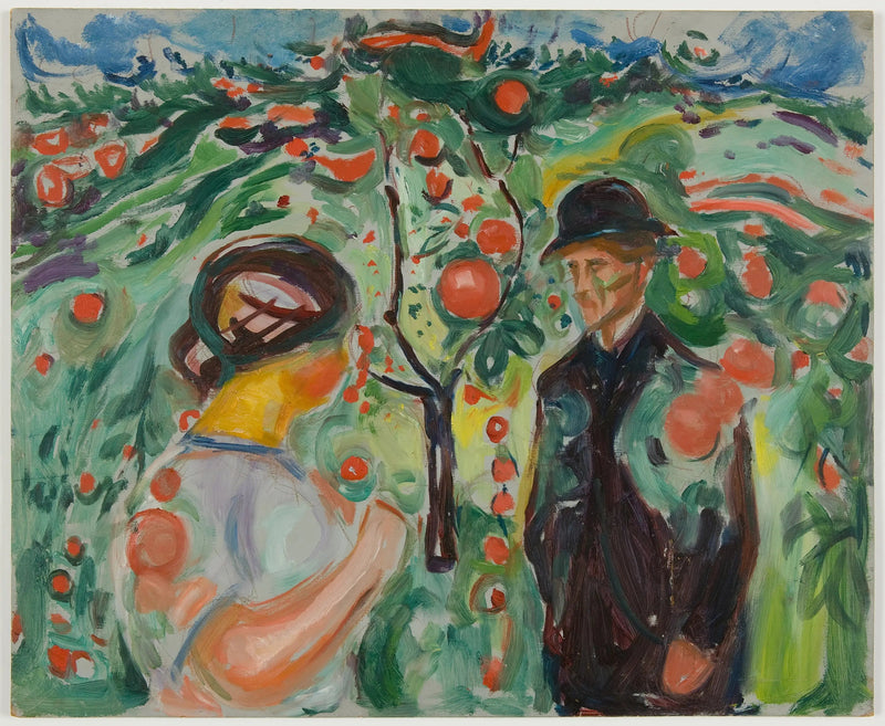 Under de röda äpplena - Edvard Munch