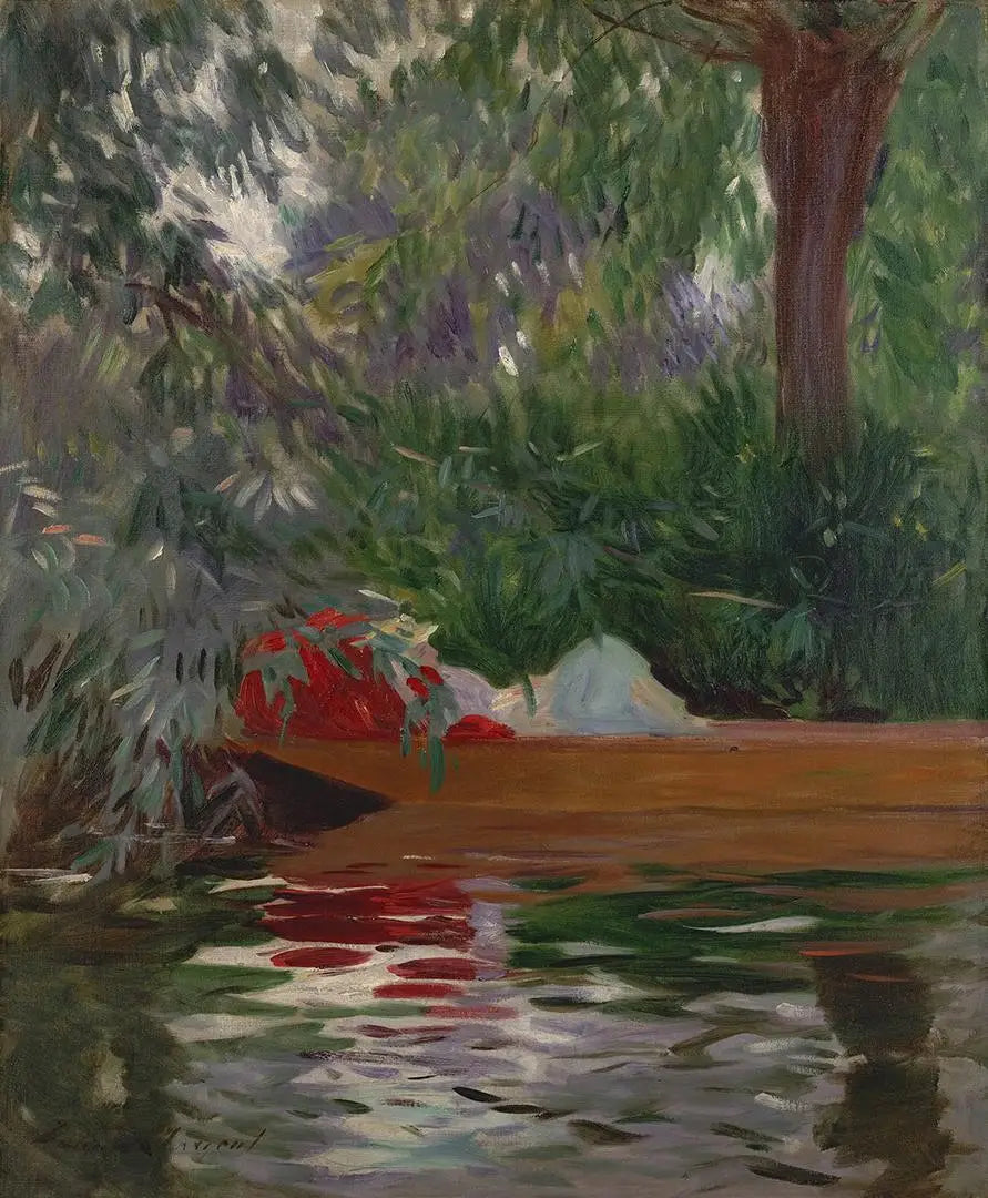 Under pilträden - John Singer Sargent