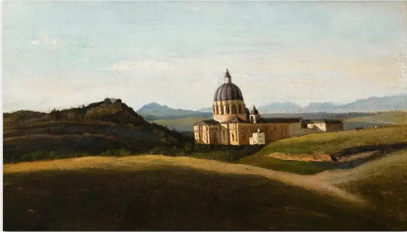 Souvenir från Italien - Vatikanen och Sankt Peter utanför murarna - Jean-Baptiste Camille Corot