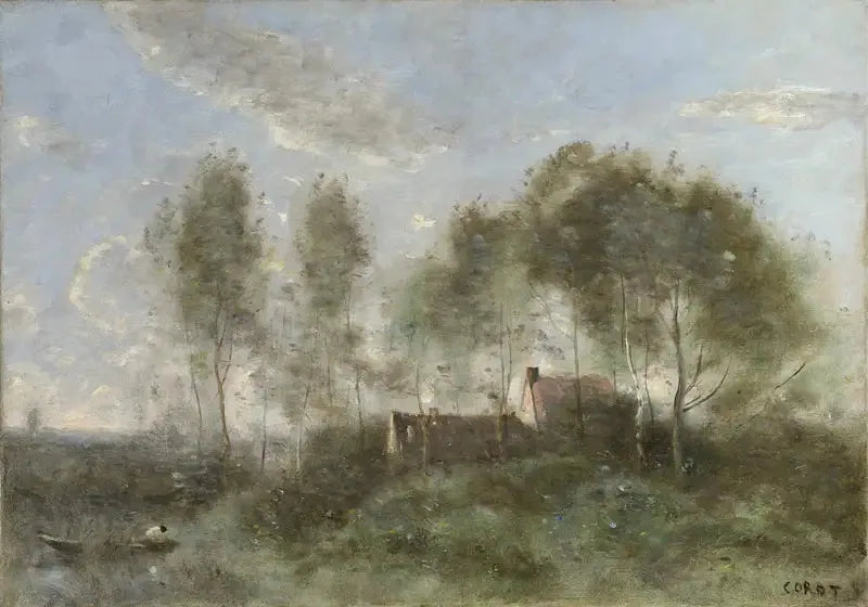 Minnessak från en resa till Coubron - Jean-Baptiste Camille Corot