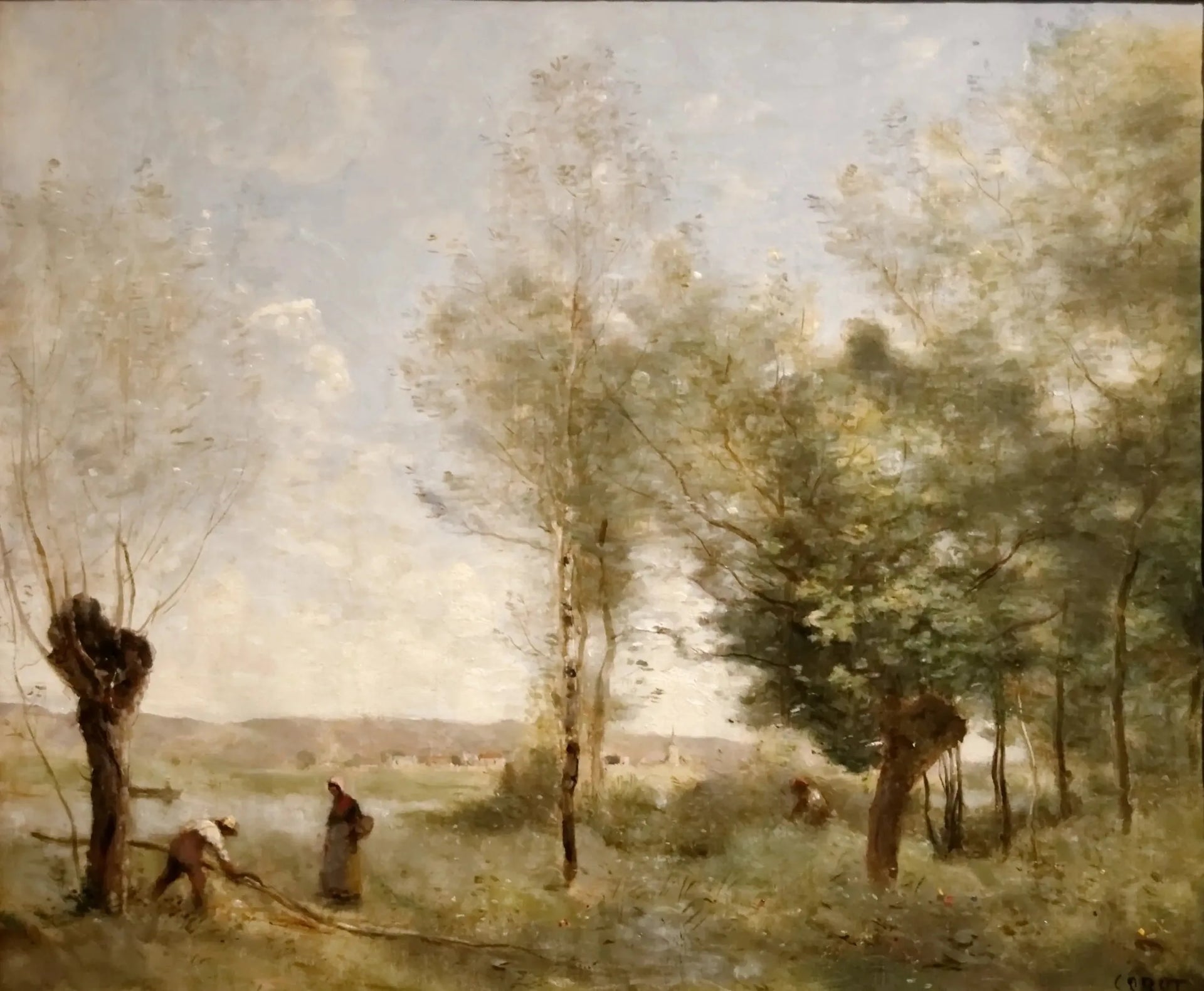 Souvenir de Coubron - Jean-Baptiste Camille Corot image 1 tableau peint à l’huile sur toile