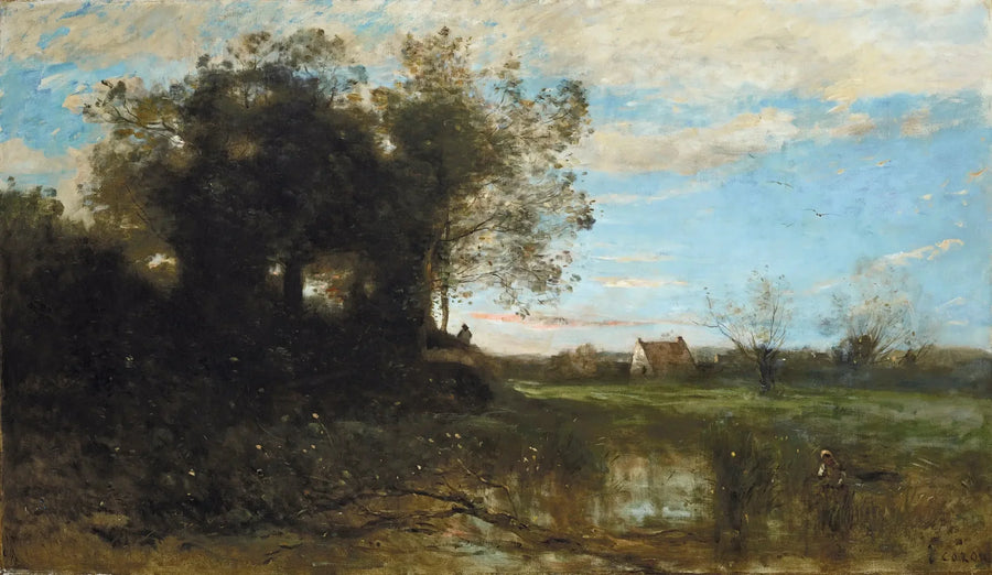 Souvenir från Dunkerque-dynerna - Jean-Baptiste Camille Corot