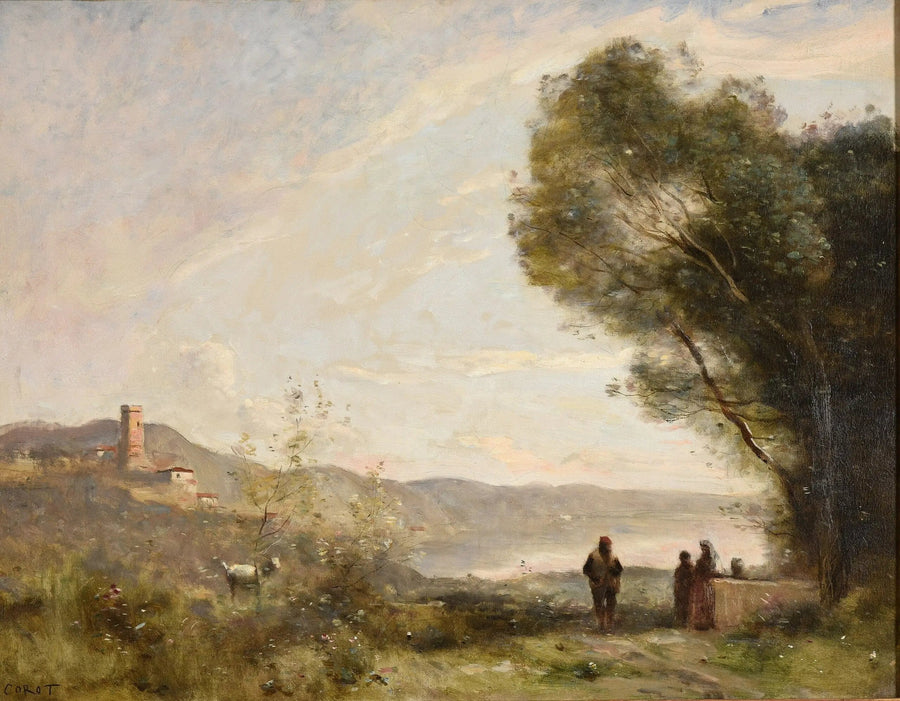 Minnessak av de medelhavskustlinjerna - Jean-Baptiste Camille Corot