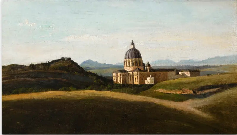 Souvenir från Italien - Vatikanen och Sankt Peter utanför murarna - Jean-Baptiste Camille Corot