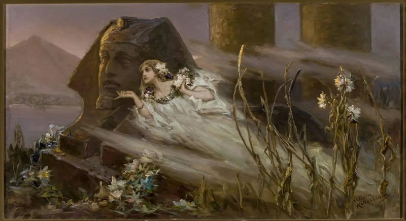 Sphinx och en spökflicka - Wilhelm Kotarbiński