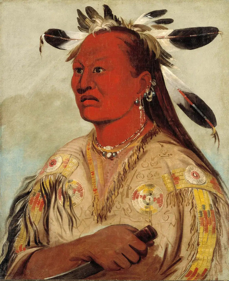 Stán-au-pat, Bloody Hand, stamledare - George Catlin