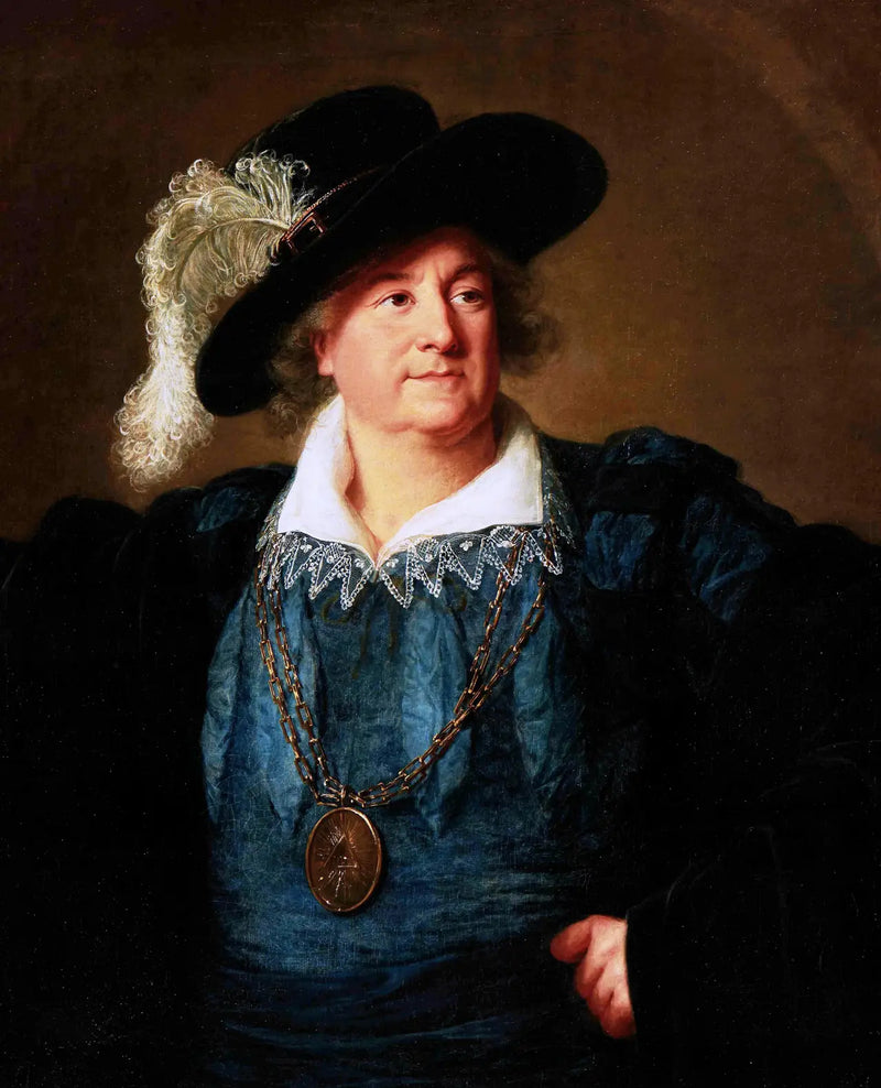 Stanislas Auguste med den frimureriska emblemet på bröstet - Élisabeth Vigée Le Brun