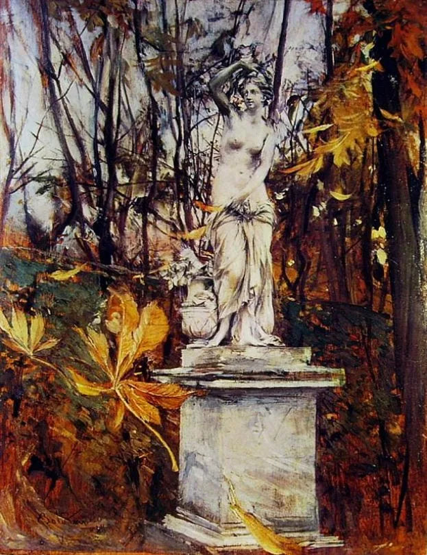 Staty i Versaillesparken - Giovanni Boldini