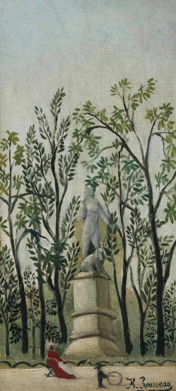 Dianas staty i parken - Henri Rousseau