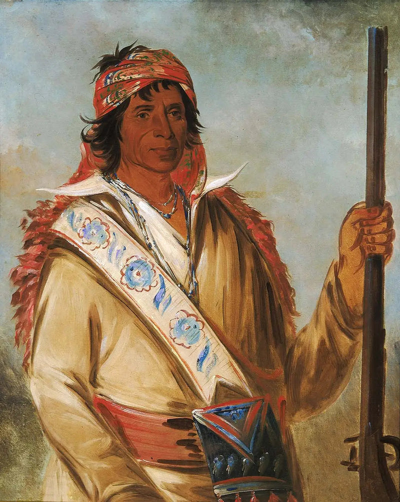 Steeh-tcha-kó-me-co, Store Kung (kallas Ben Perryman), en ledare - George Catlin