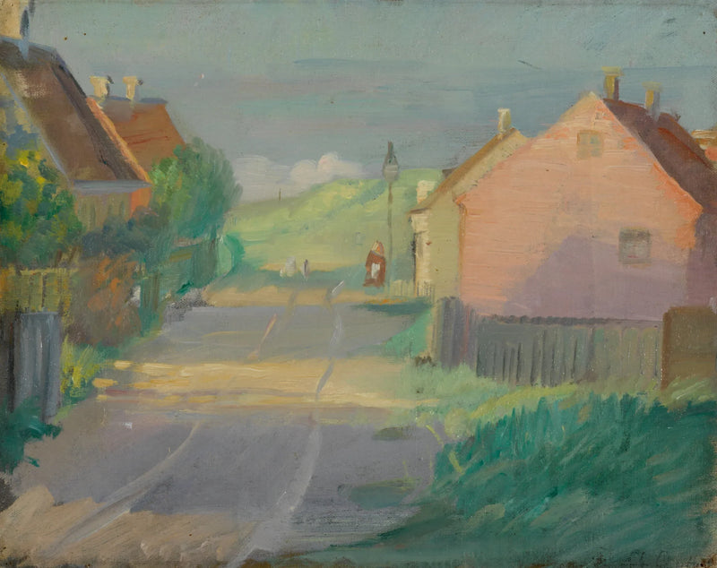 Østerbyvej. En gränd i staden öster om Skagen - Anna Ancher