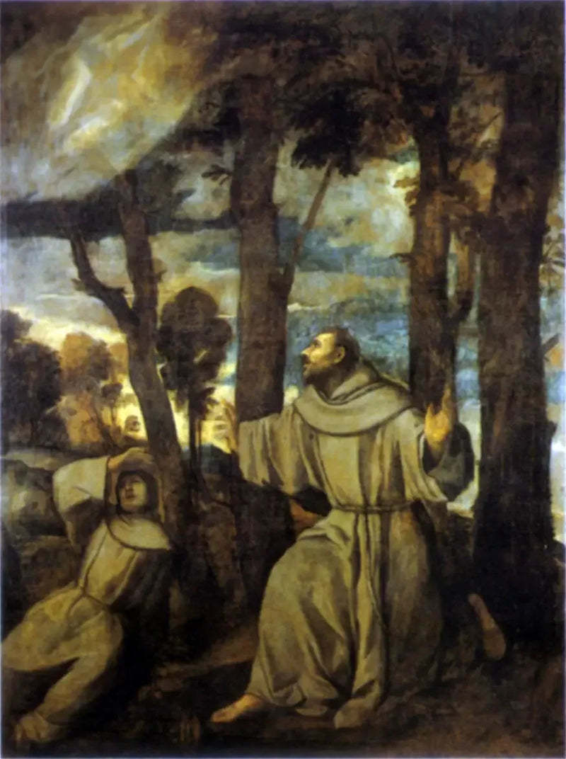 Stigmatisering av Saint François - Titian