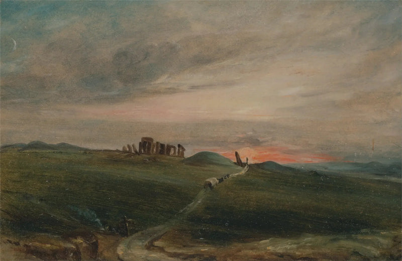 Stonehenge vid solnedgången - John Constable