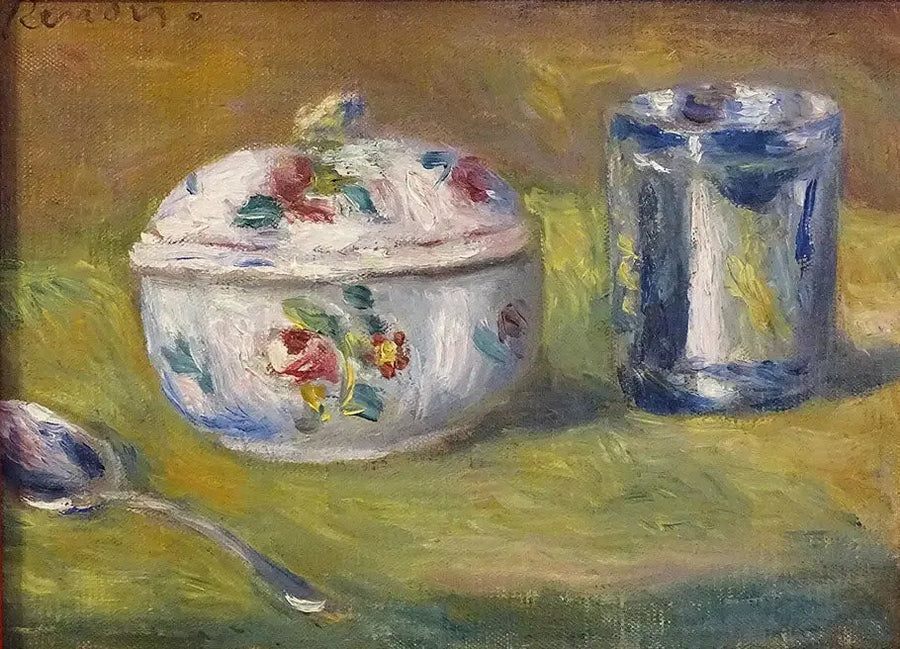 Sockerskål och bägare - Pierre-Auguste Renoir