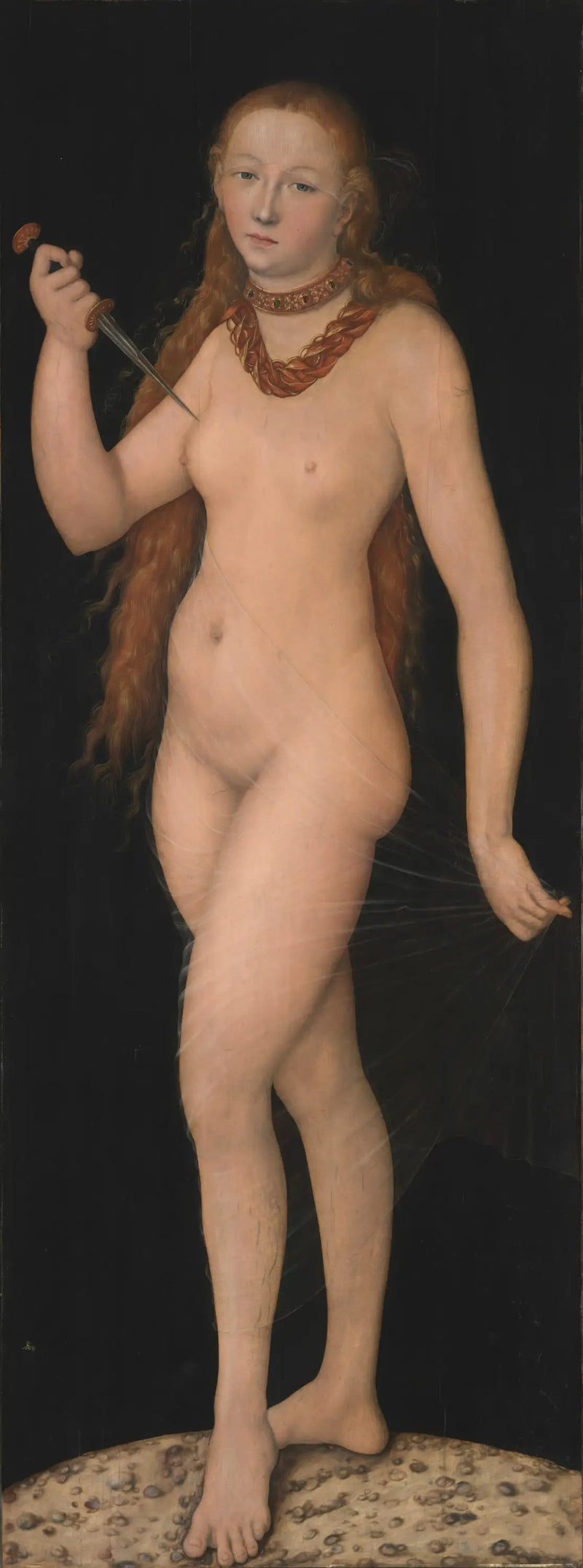 Lucrèce's självmord - Lucas Cranach den äldre