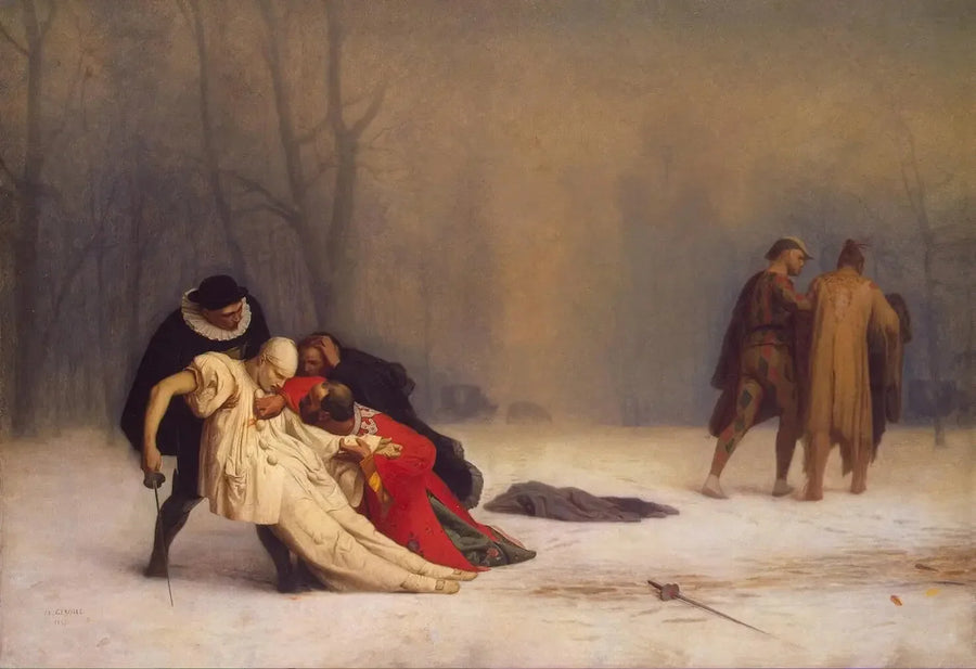 Maskeradbalens fortsättning - Jean-Léon Gérôme
