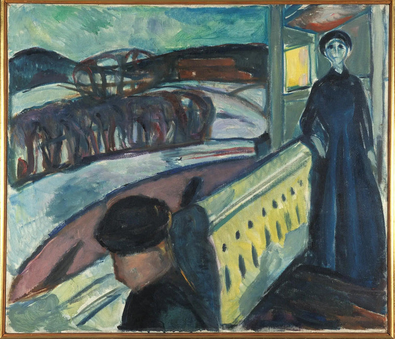 På verandatrappen - Edvard Munch