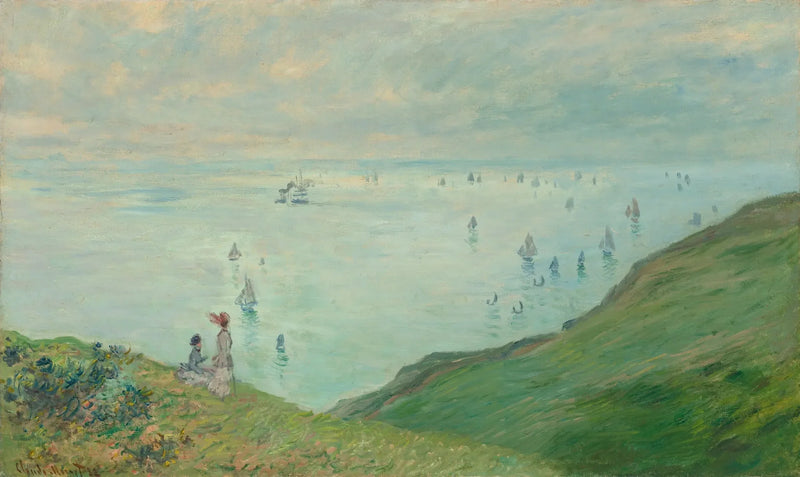 På klippan i Dieppe - Claude Monet