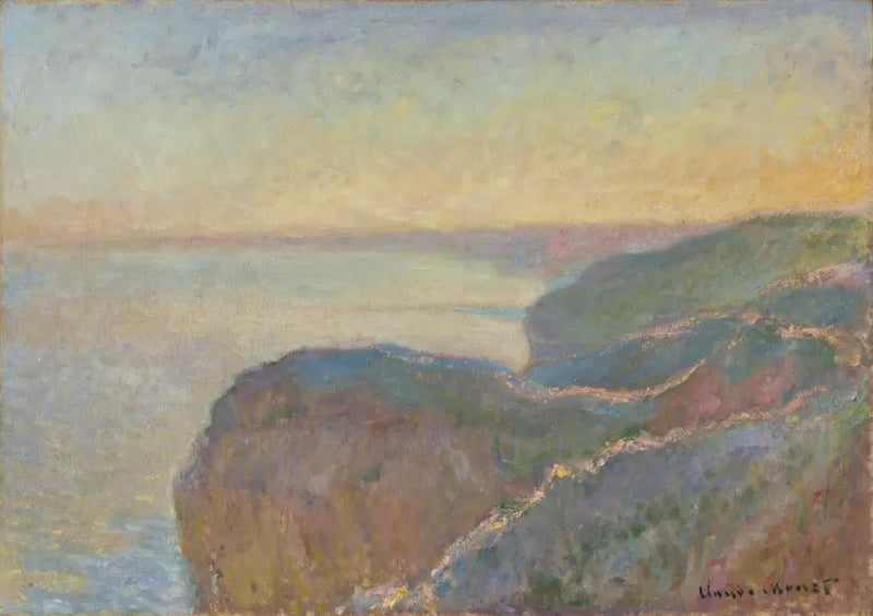 På klippan i Dieppe - Claude Monet