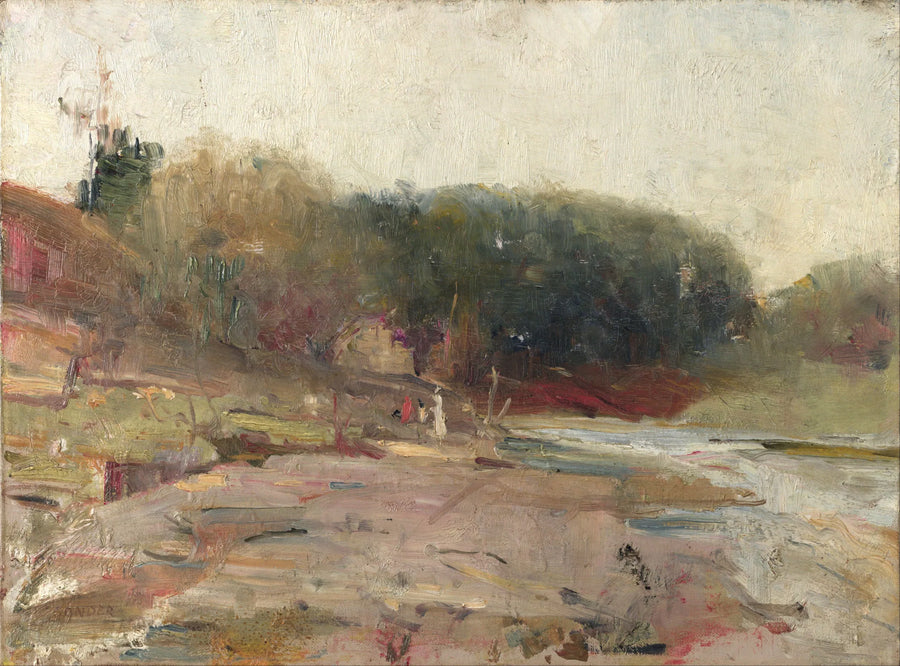 Vid Yarra-floden, nära Heidelberg, Victoria - Charles Conder