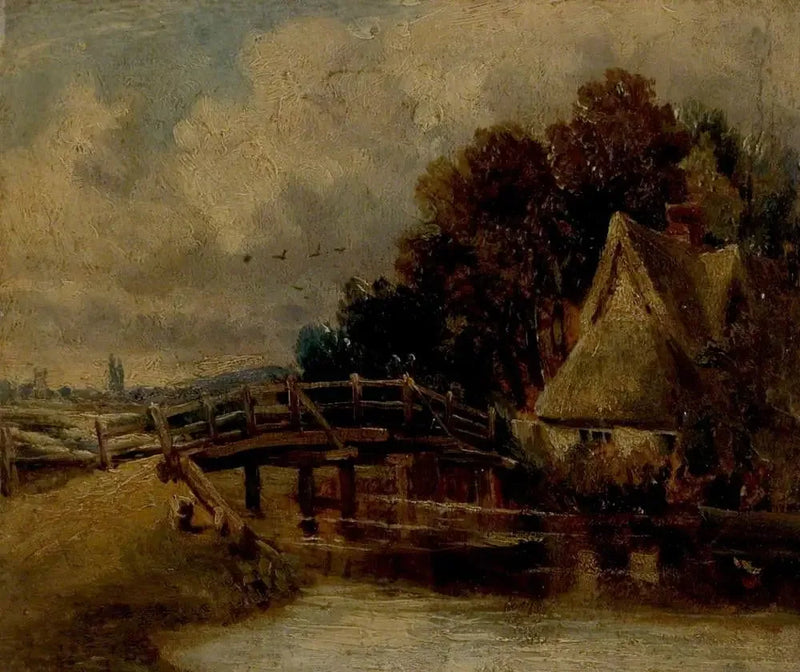 Vid Stour nära East Bergholt, Suffolk - John Constable