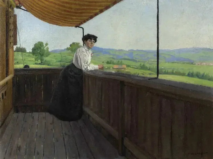 På balkongen - Félix Vallotton