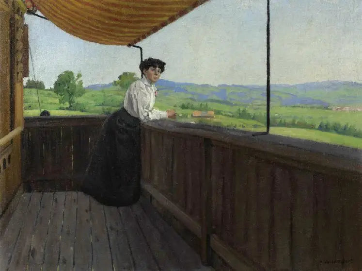 På balkongen - Félix Vallotton