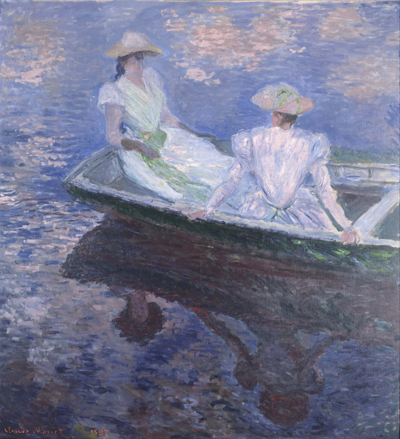 På båten - Claude Monet